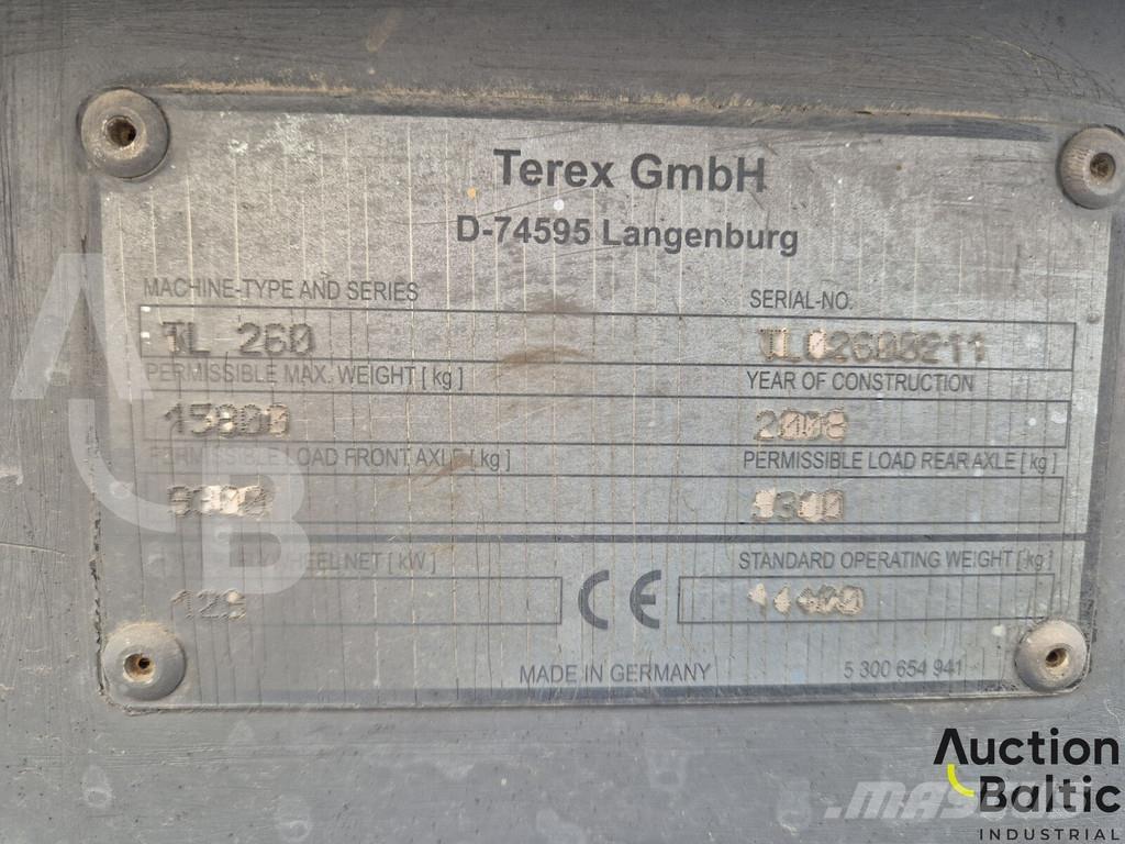 Terex TL 260 Tekerlekli yükleyiciler