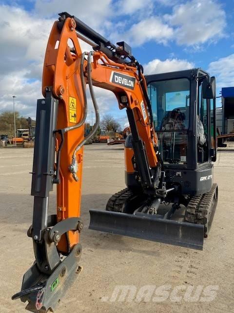 Develon DX 27 Z-7 Mini ekskavatörler, 7 tona dek