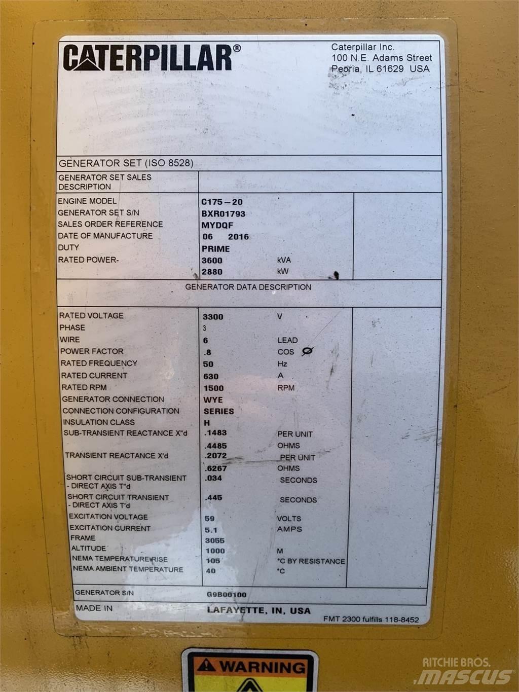 CAT SR5 Diğer Jeneratörler