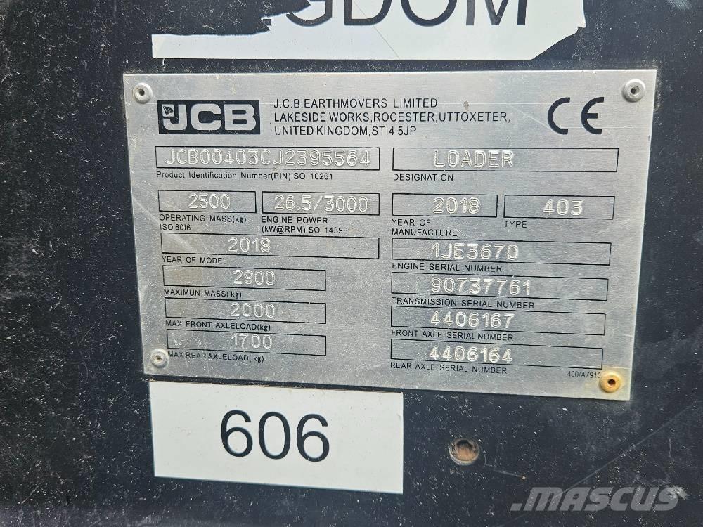 JCB 403 Mini yükleyiciler