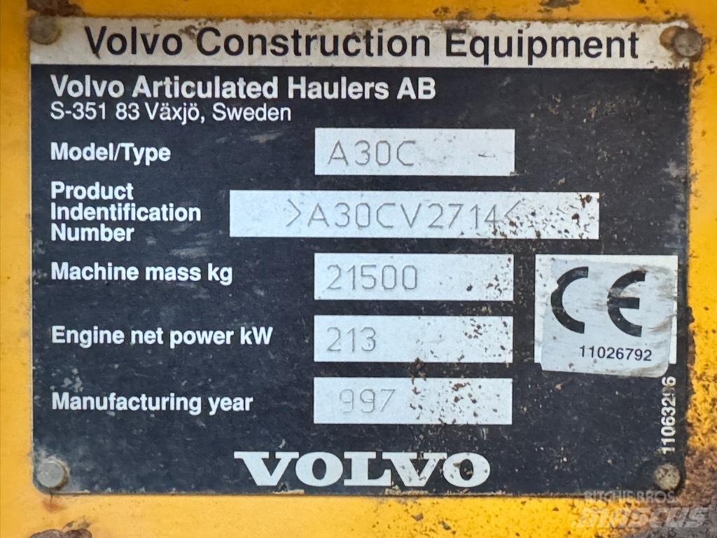 Volvo A 30 C Belden kirma kaya kamyonu
