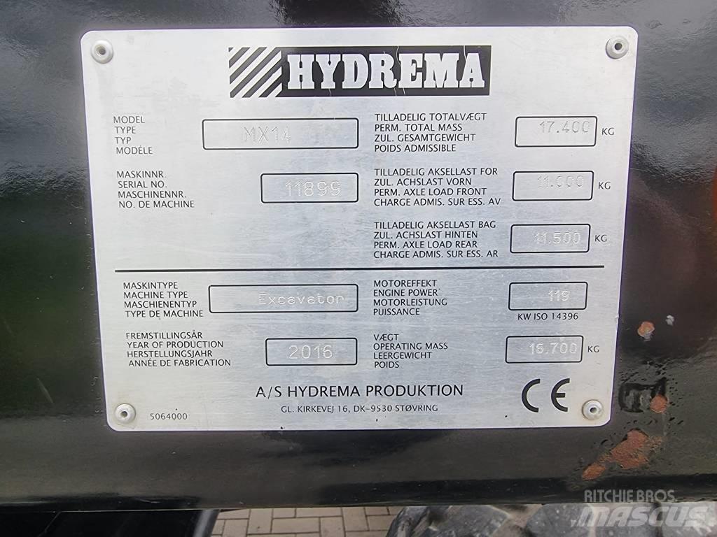 Hydrema MX 14 Lastik tekerli ekskavatörler