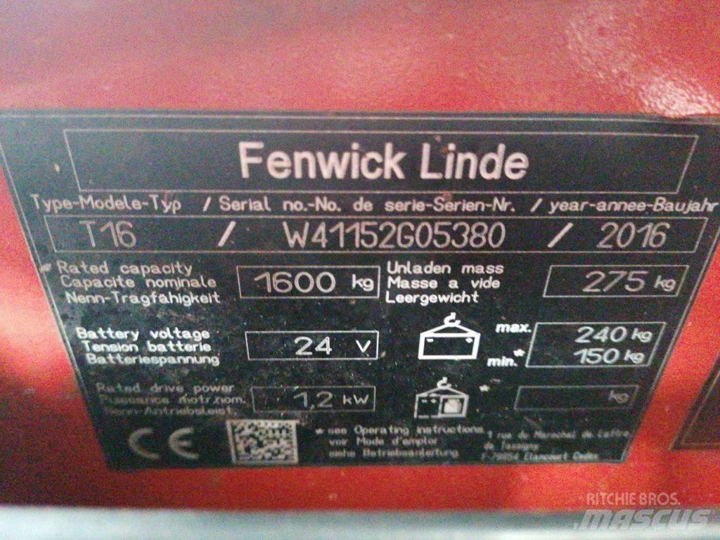 Linde T16 Düsük seviye kaldirici