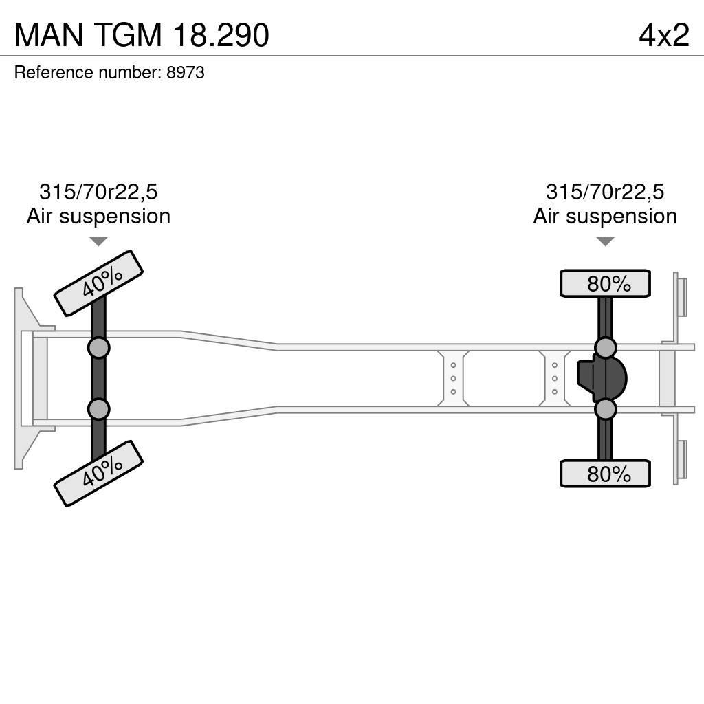 MAN TGM 18.290 Kapali kasa kamyonlar