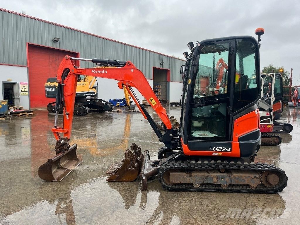 Kubota U 27-4 Mini ekskavatörler, 7 tona dek