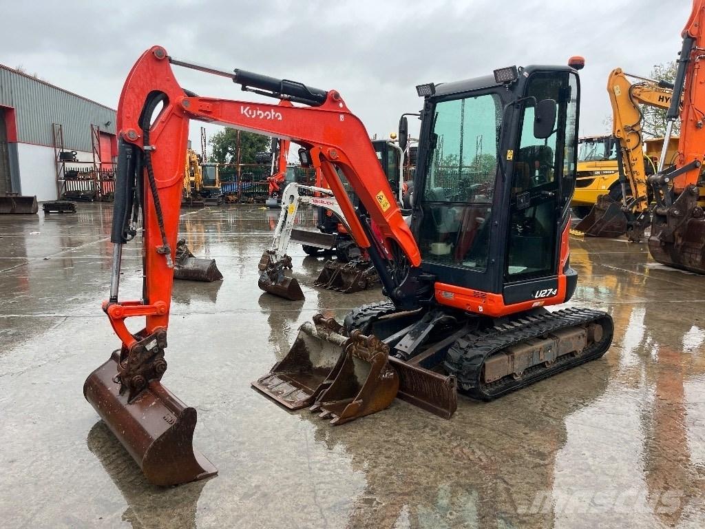 Kubota U 27-4 Mini ekskavatörler, 7 tona dek