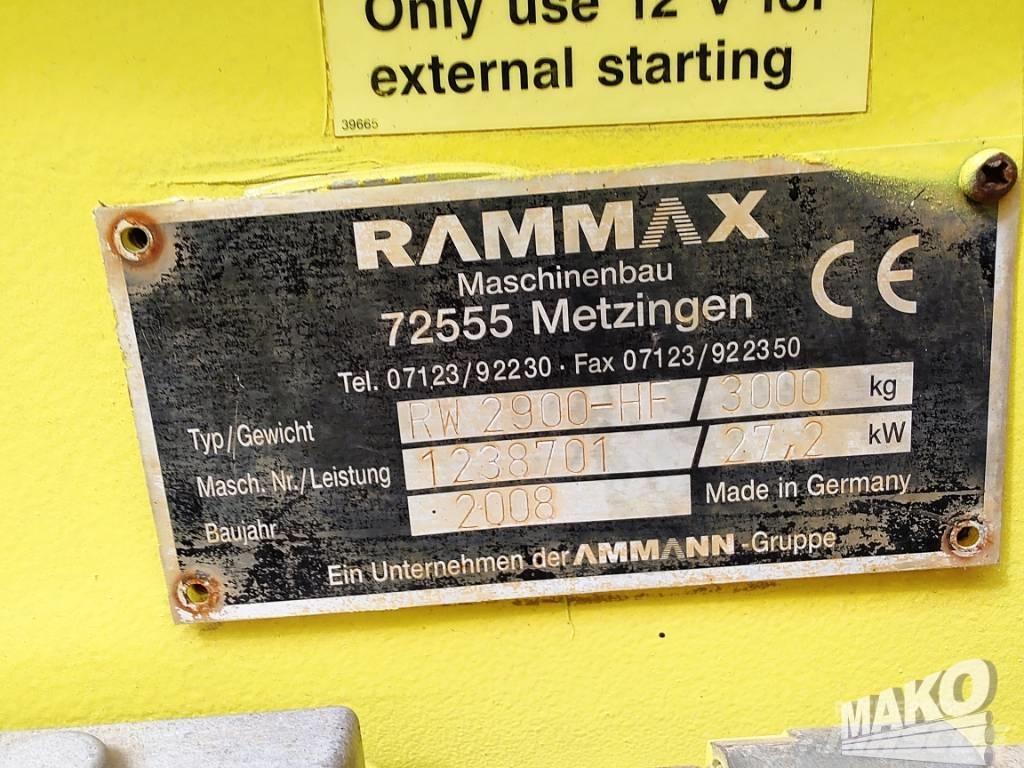 Rammax RW 2900 Çift tamburlu silindirler