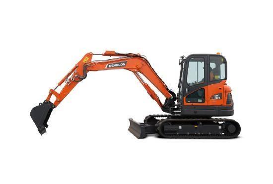 Develon DX 63-3 Mini ekskavatörler, 7 tona dek