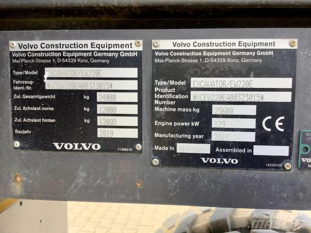 Volvo EW 220 E Lastik tekerli ekskavatörler