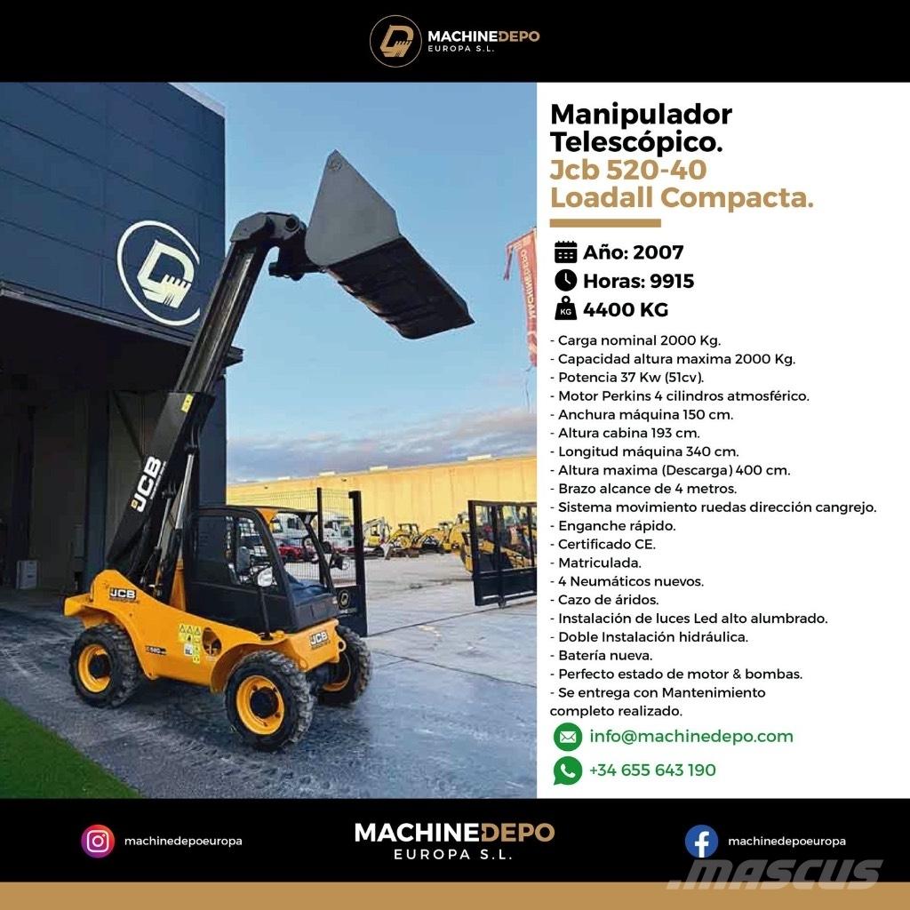 JCB 520-40 Teleskopik yükleyiciler