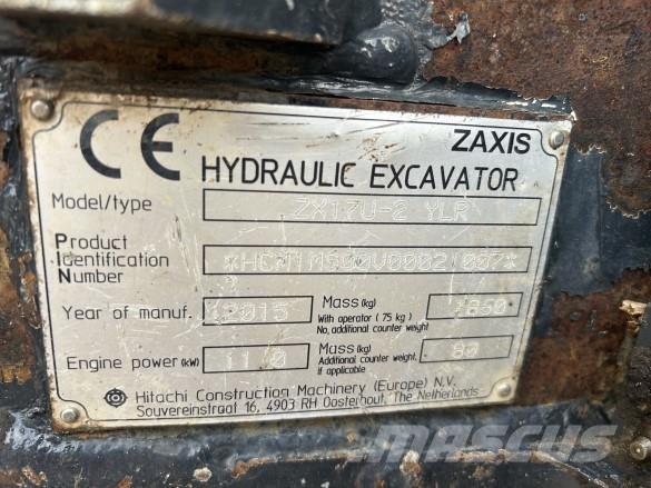 Hitachi ZX 17U-2 Diger