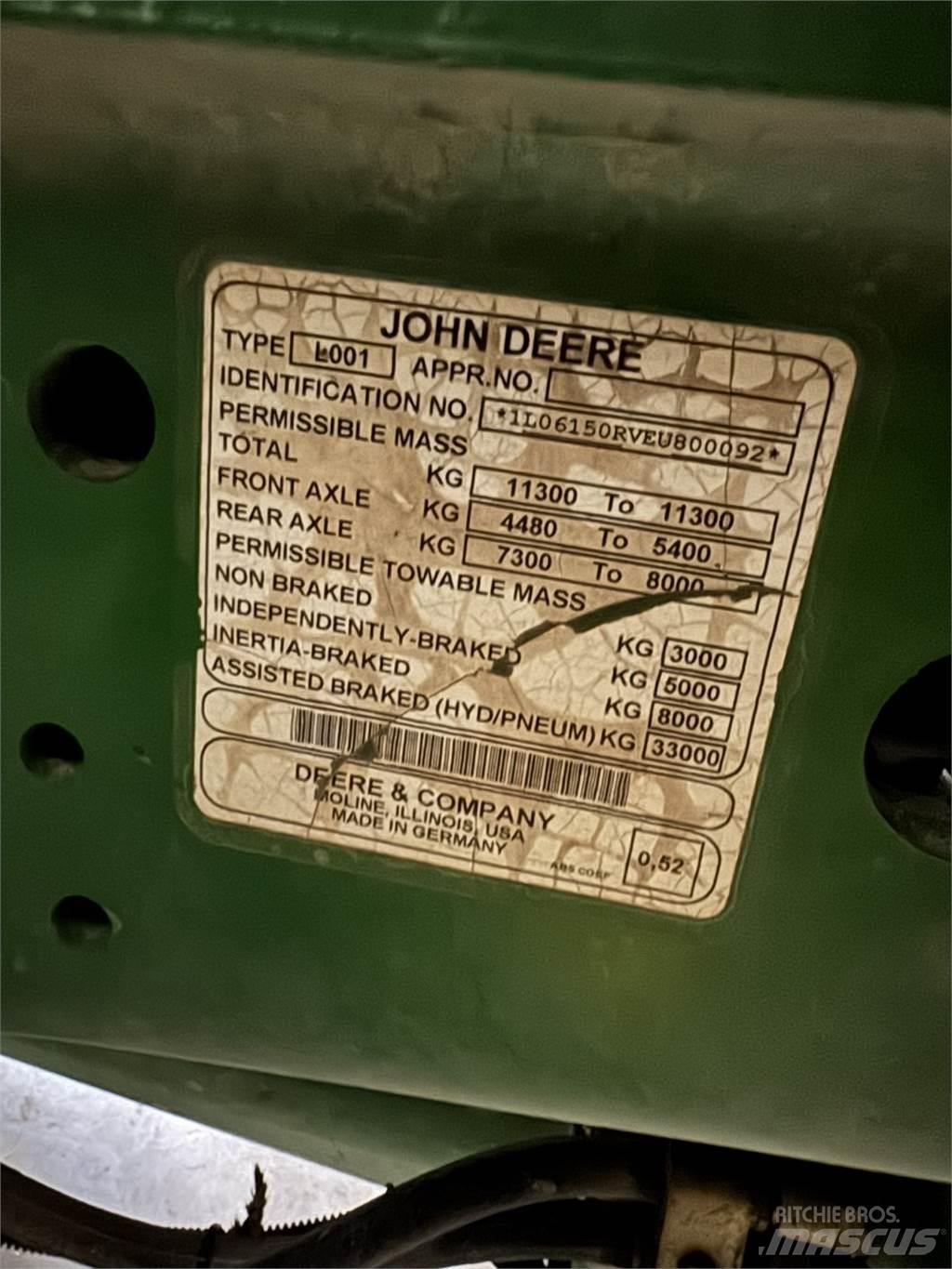 John Deere 6150R Traktörler