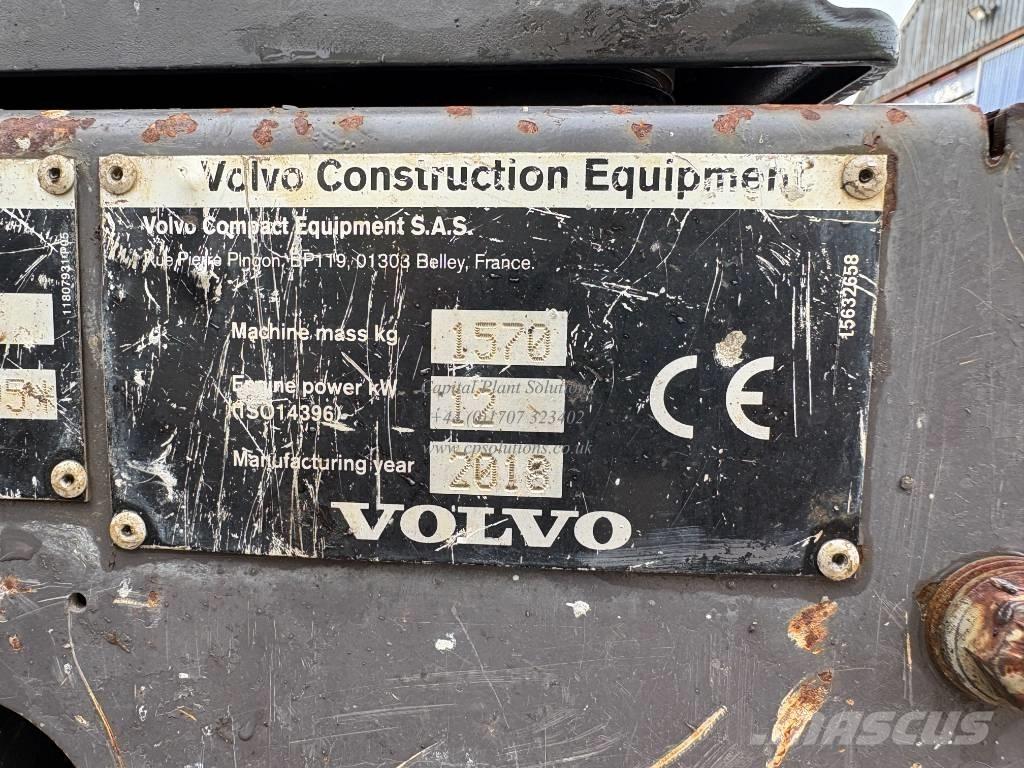 Volvo EC 15 D Mini ekskavatörler, 7 tona dek