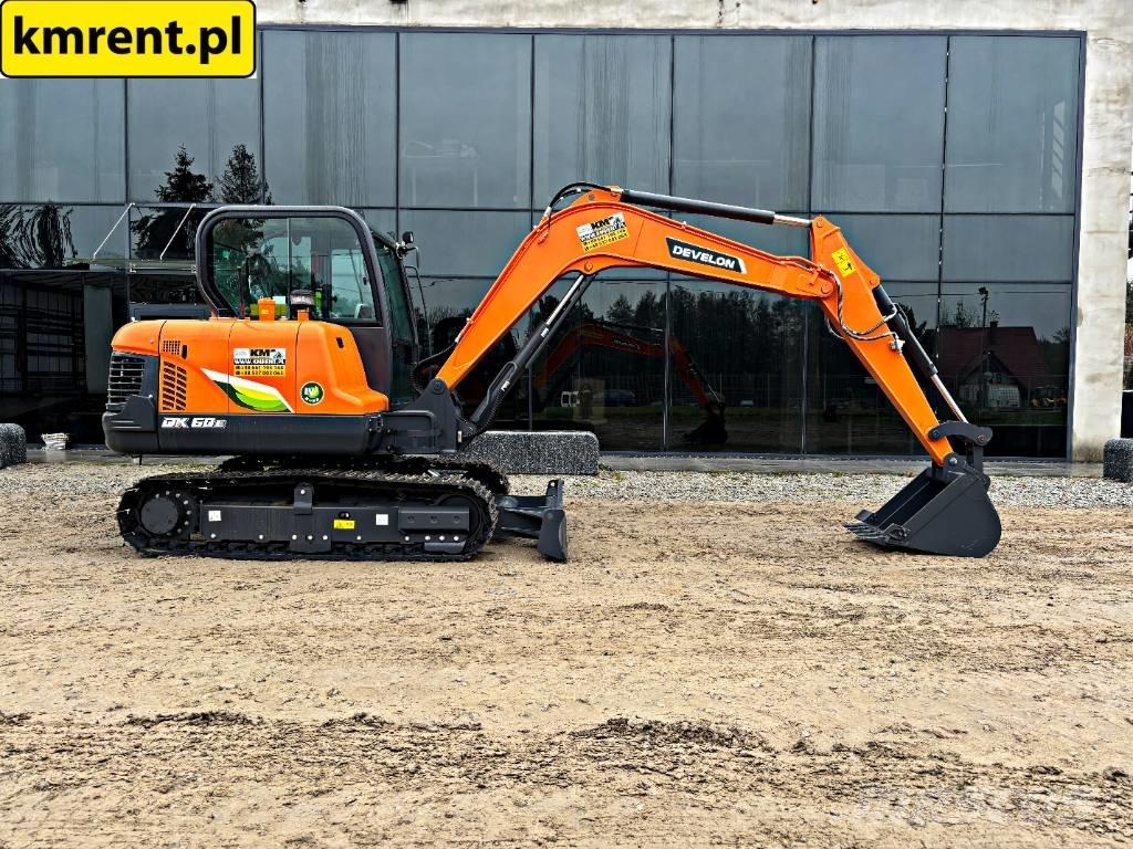 Develon DX 60 E-10 N Mini ekskavatörler, 7 tona dek