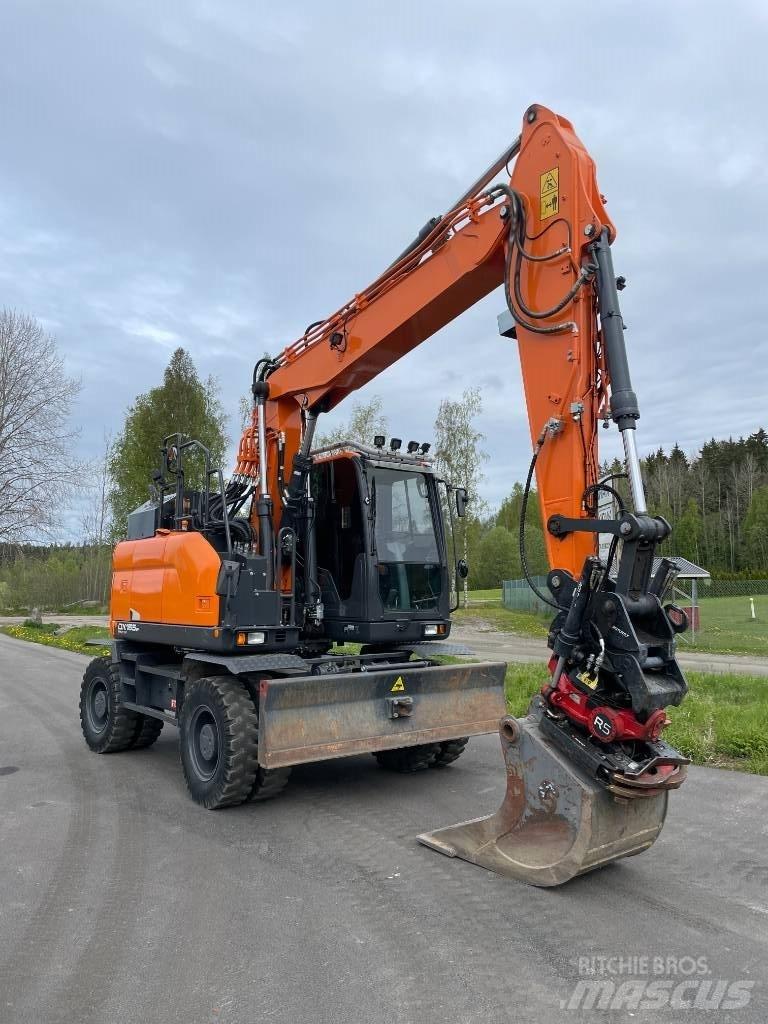 Doosan DX 165 W Lastik tekerli ekskavatörler