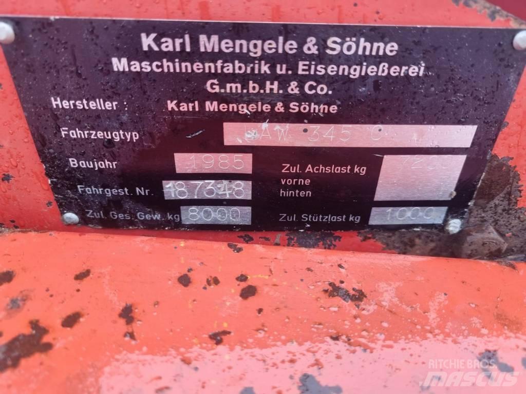 Mengele AW 345 c Kendi yükler römorklar