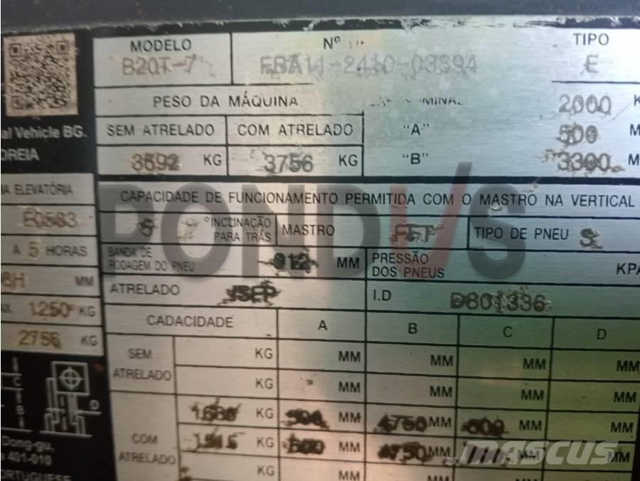 Doosan B 20 T-7 Elektrikli forkliftler