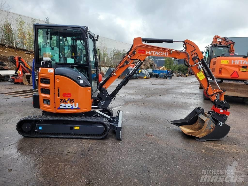 Hitachi ZX 26 U-6 Mini ekskavatörler, 7 tona dek
