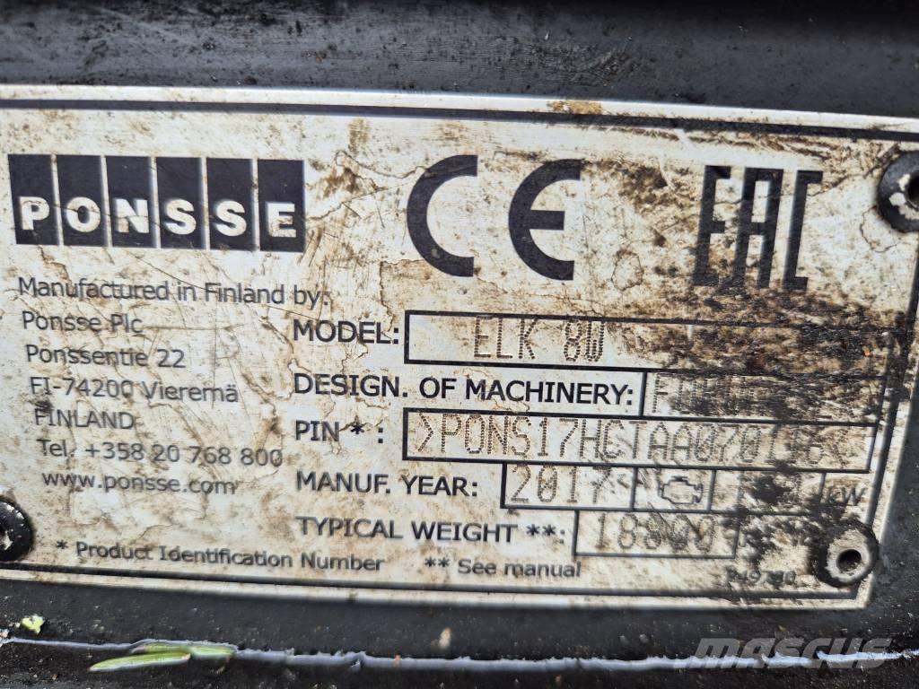 Ponsse Elk Tomruk yükleyici traktörler