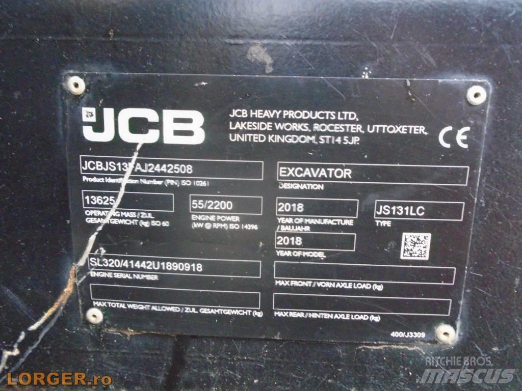 JCB JS 131 LC Paletli ekskavatörler