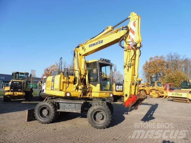 Komatsu PW 140-7 Lastik tekerli ekskavatörler