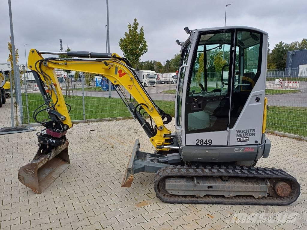 Wacker Neuson EZ26 Paletli ekskavatörler