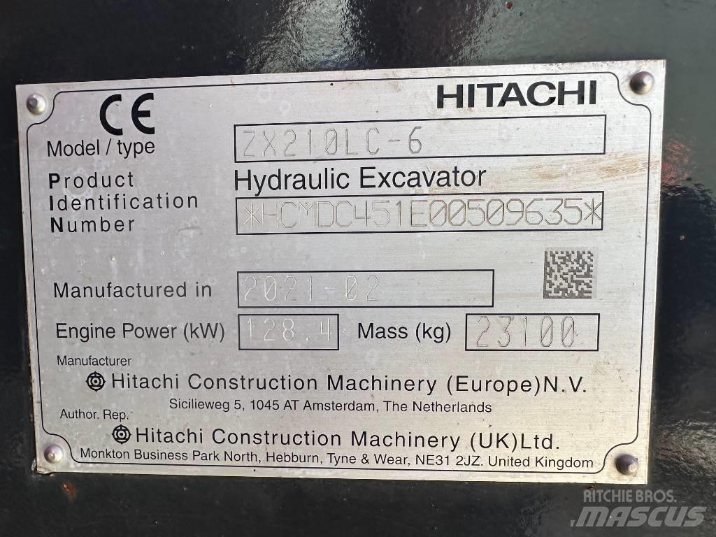 Hitachi ZX 210 LC-6 Paletli ekskavatörler