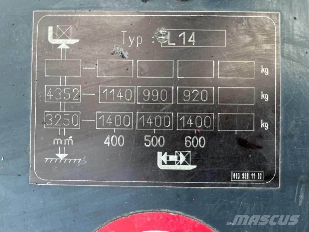 Linde L 14 V-3816 Akülü depo ekipmanları