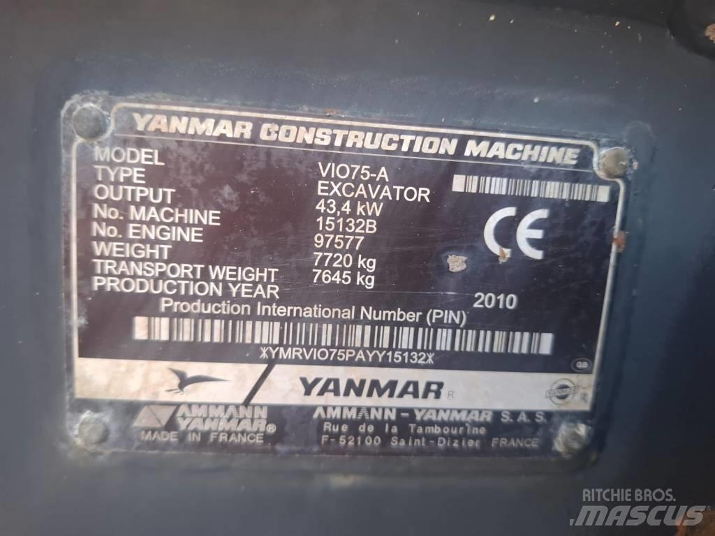 Yanmar Vio 75 A Midi ekskavatörler 7 - 12 t