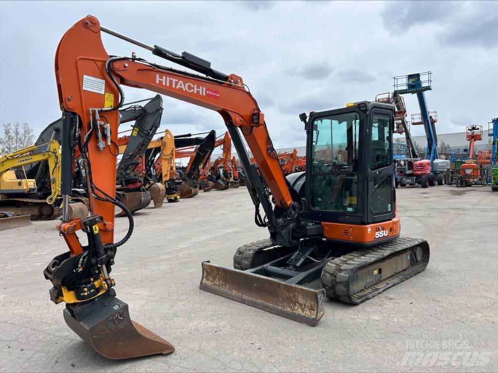 Hitachi ZX55U-6 Mini ekskavatörler, 7 tona dek