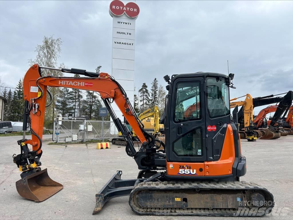 Hitachi ZX55U-6 Mini ekskavatörler, 7 tona dek