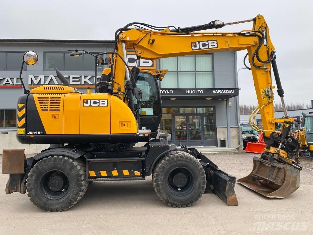 JCB JS145W TAB T4F Lastik tekerli ekskavatörler