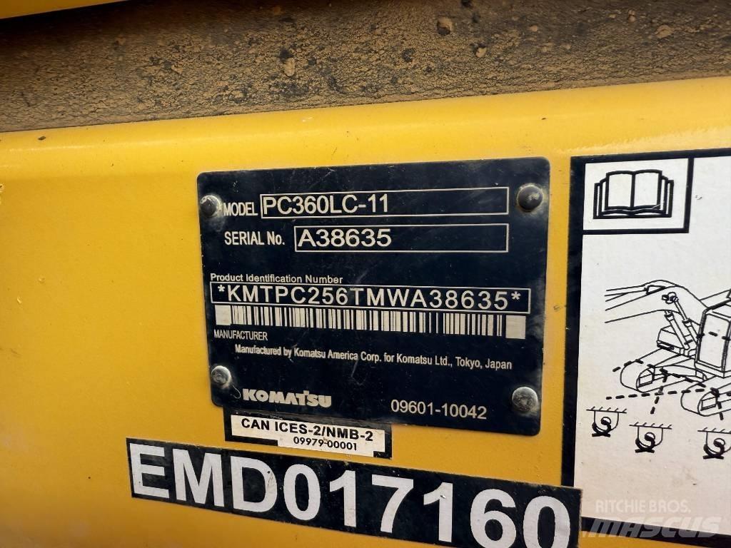 Komatsu PC360LC-11 Paletli ekskavatörler