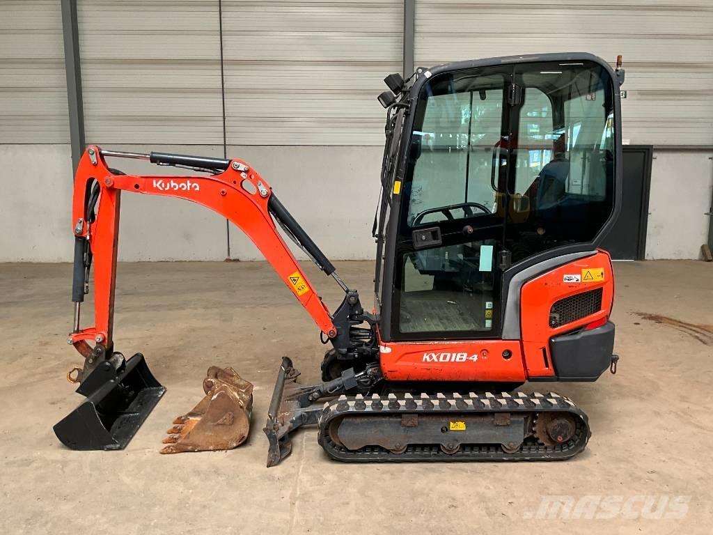 Kubota KX 018-4 Mini ekskavatörler, 7 tona dek