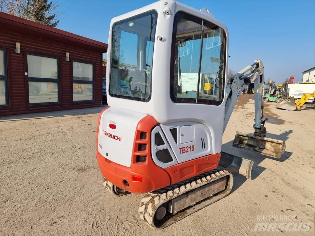 Takeuchi TB 216 Mini ekskavatörler, 7 tona dek