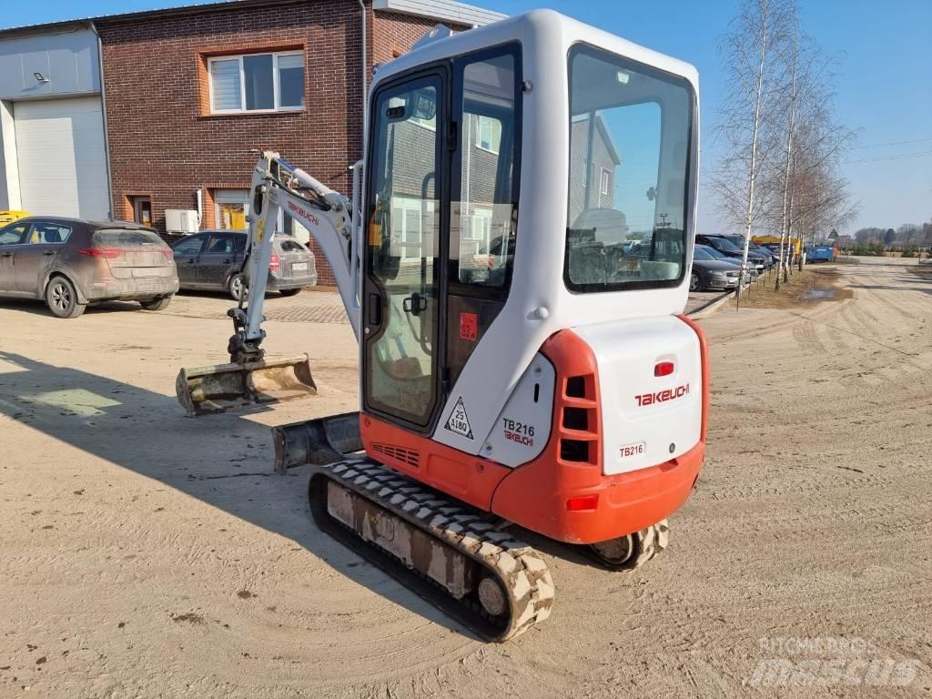 Takeuchi TB 216 Mini ekskavatörler, 7 tona dek