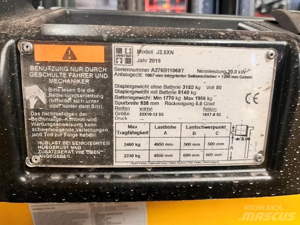 Hyster J2.5XN Elektrikli forkliftler