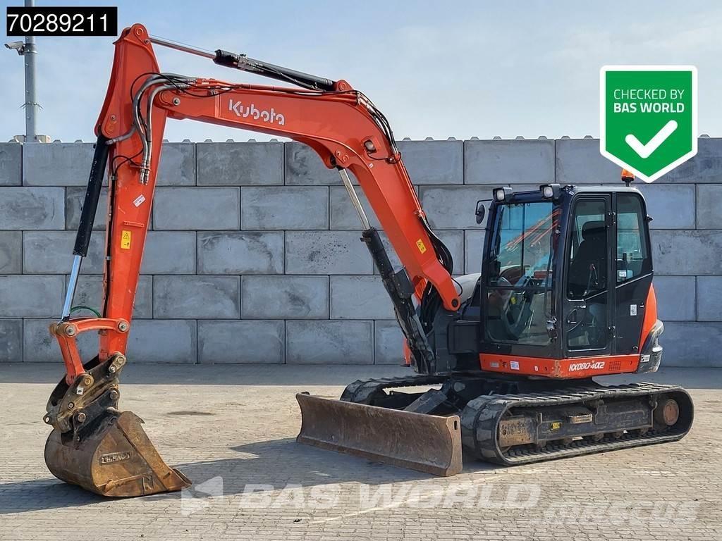 Kubota KX080-4 Mini ekskavatörler, 7 tona dek