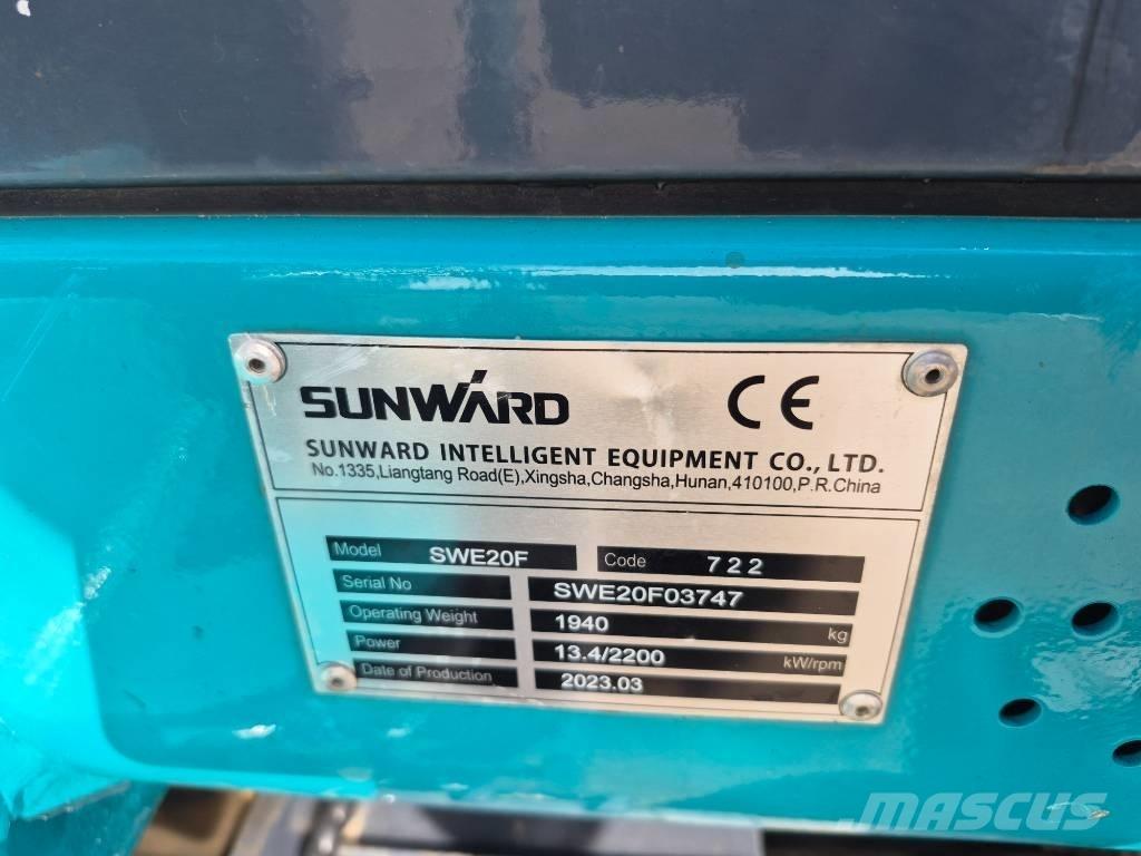 Sunward SWE 20 F Mini ekskavatörler, 7 tona dek