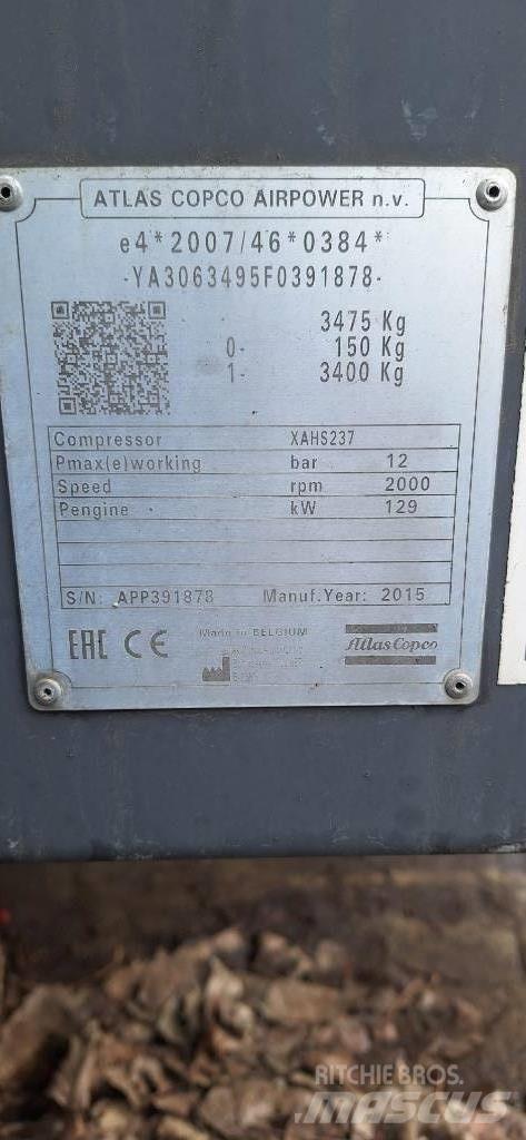 Atlas Copco XAHS237 Kompresörler