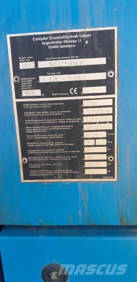 Compair L30-7.5A Kompresörler
