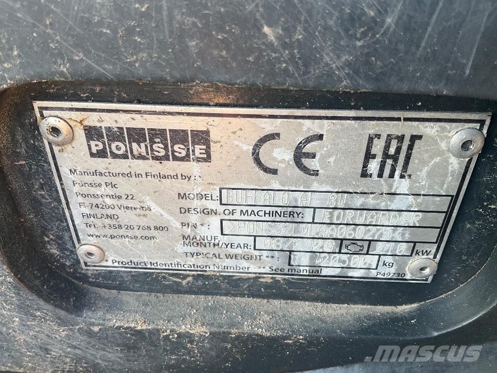Ponsse BUFFALO AF 8W Tomruk yükleyici traktörler