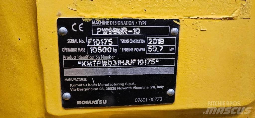 Komatsu PW98 MR10 Lastik tekerli ekskavatörler
