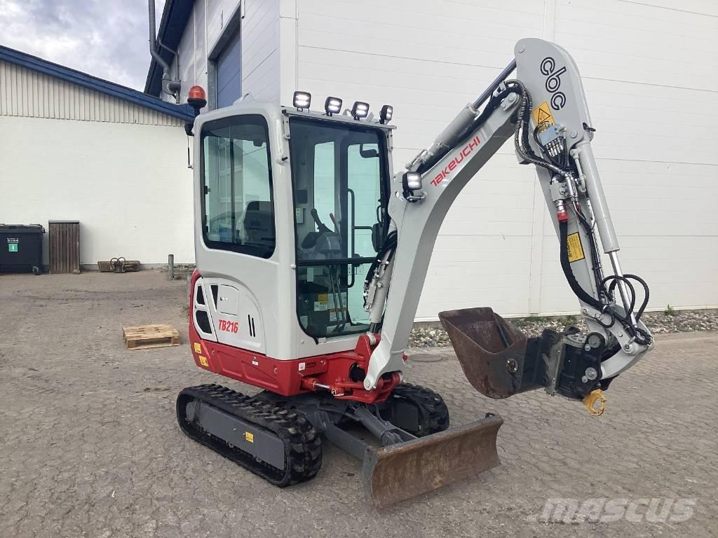 Takeuchi TB 216 Mini ekskavatörler, 7 tona dek
