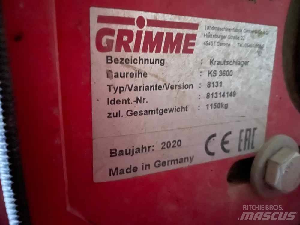 Grimme KS 3600 Patates ekipmanları - Diğer