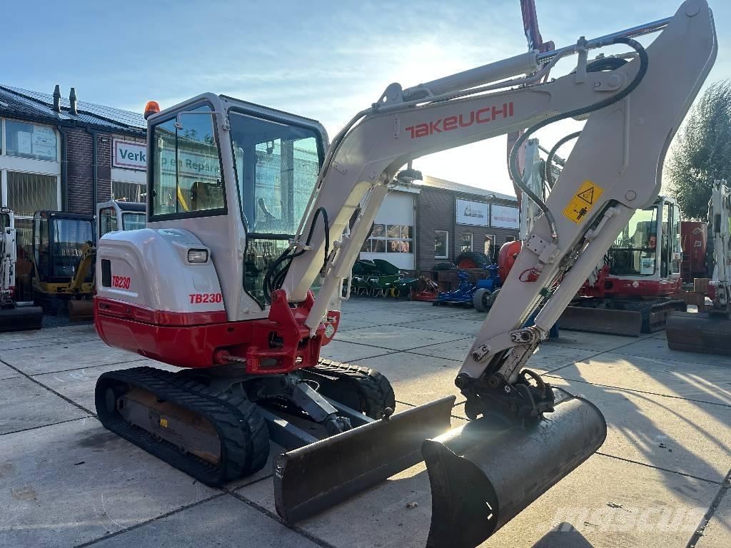 Takeuchi TB 230 Mini ekskavatörler, 7 tona dek