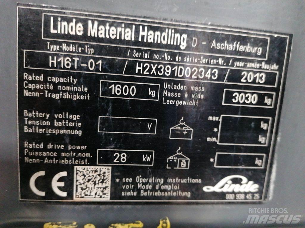 Linde H16T-01 LPG'li forkliftler