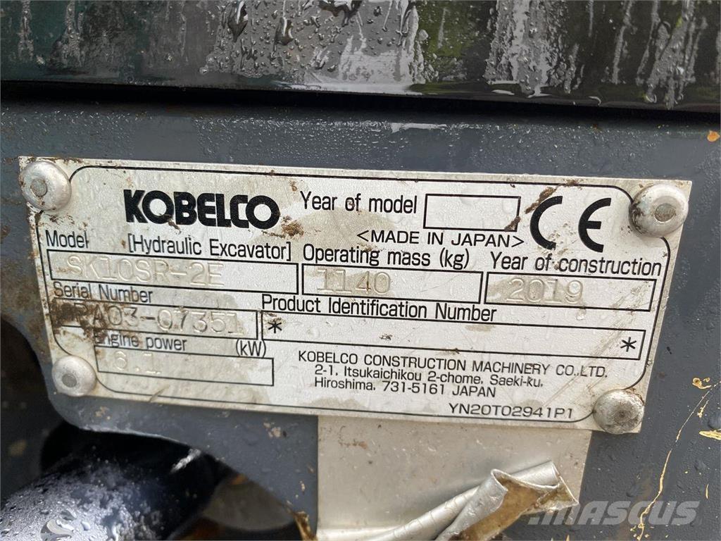 Kobelco SK10SR-2 Lastik tekerli ekskavatörler