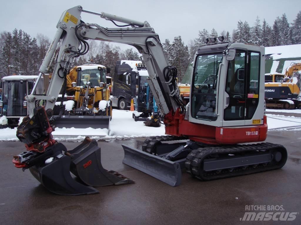 Takeuchi TB153FR Mini ekskavatörler, 7 tona dek