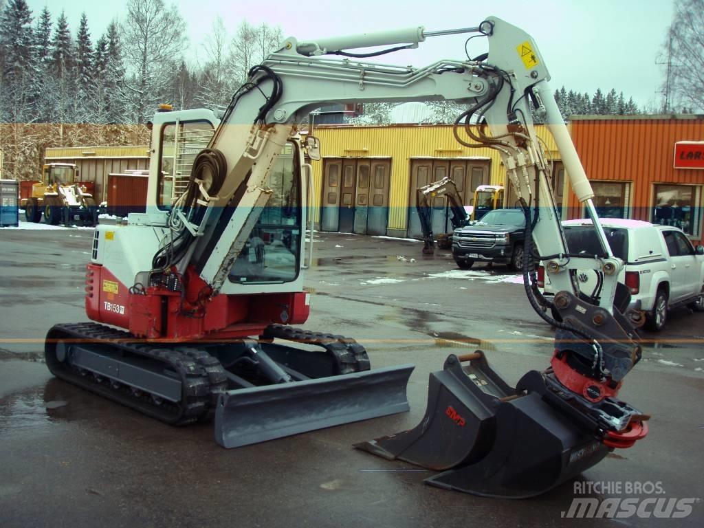 Takeuchi TB153FR Mini ekskavatörler, 7 tona dek